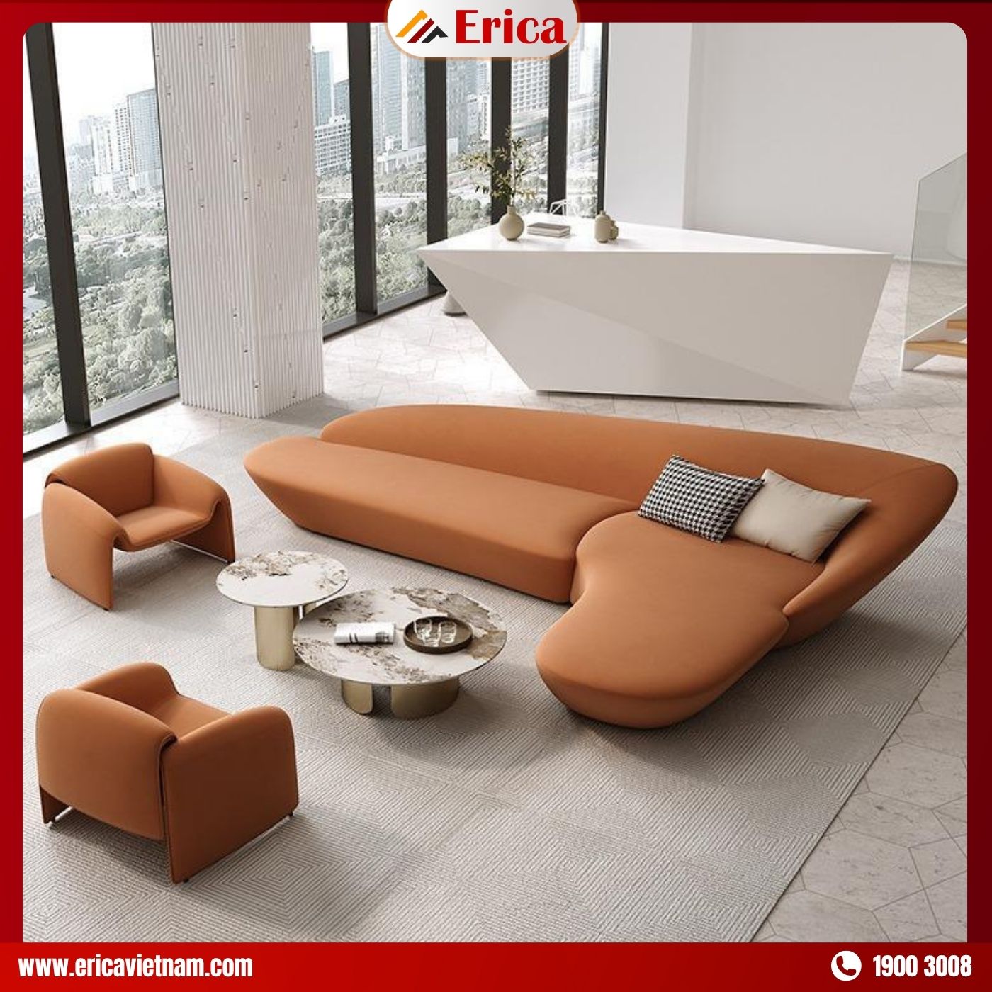 Bộ ghế salon góc hiện đại phá cách, độc lạ