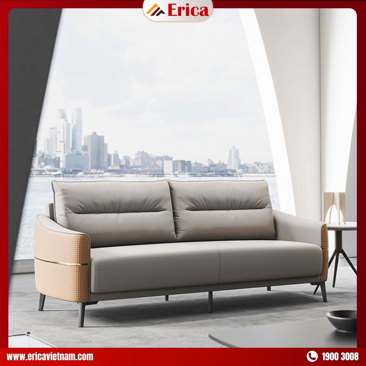 sofa phòng khách hiện đại ERICA PK02 sofa phòng khách hiện đại ERICA PK02