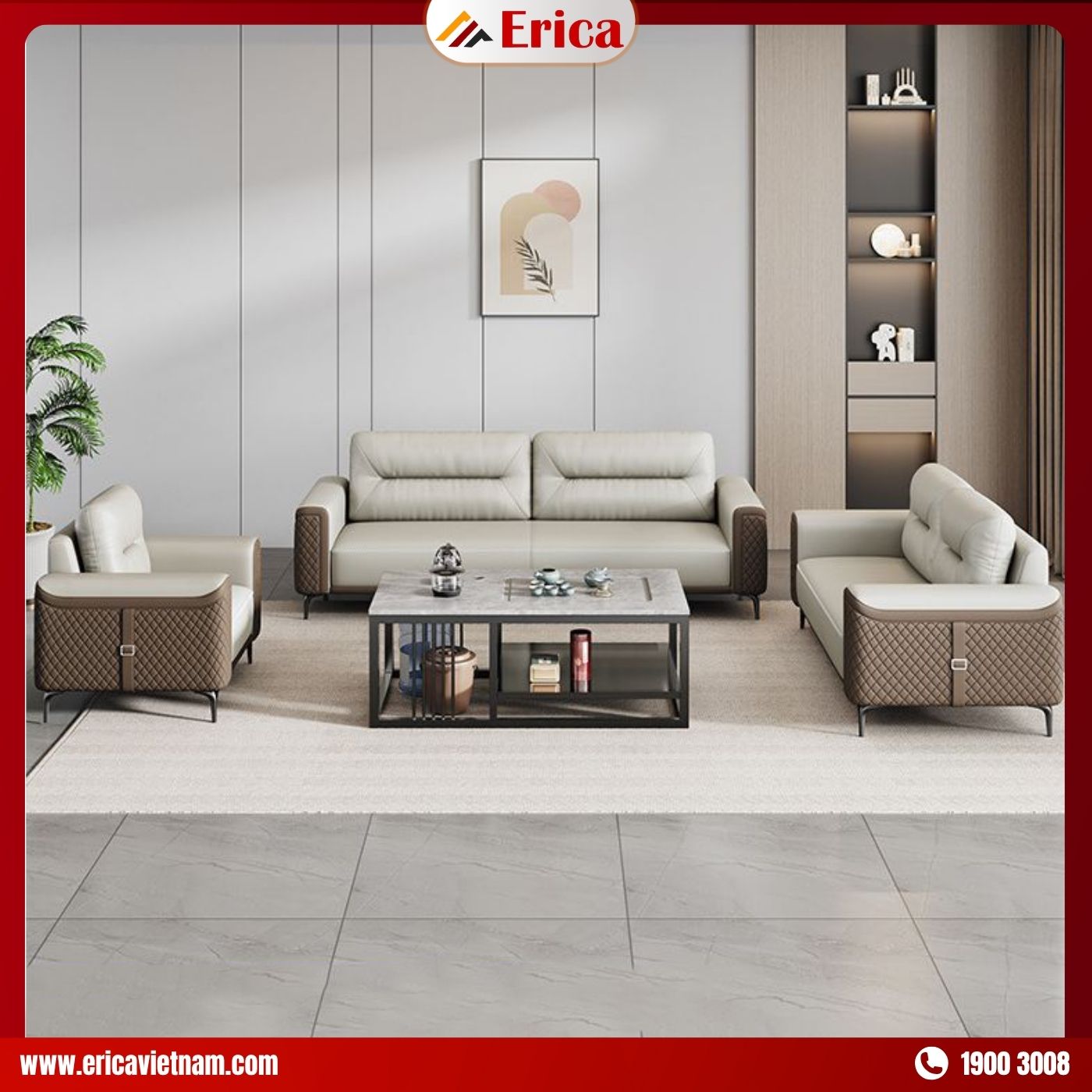 sofa phòng khách đẹp hiện đại ERICA PK04 sofa phòng khách đẹp hiện đại ERICA PK04