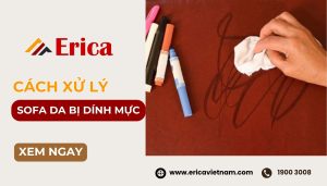 Cách tẩy vết mực bút bi trên sofa da hiệu quả tại nhà