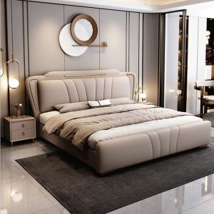 giường ngủ da bò cao cấp Erica ODGN30