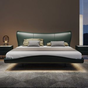 giường ngủ da hiện đại tối giản ODGN18