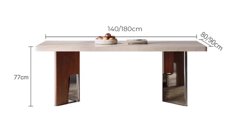 Kích thước bàn ăn Wabi-Sabi ODBA16