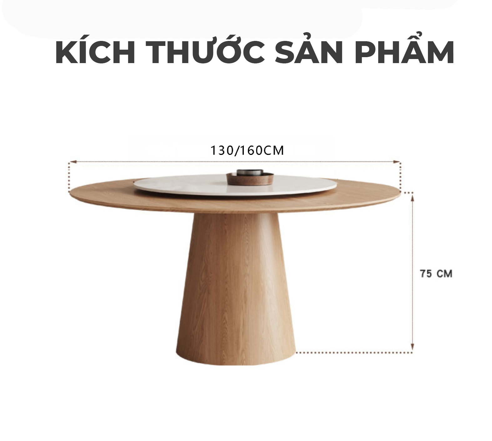 Kích Thước Bàn Ăn Tròn ODBA11