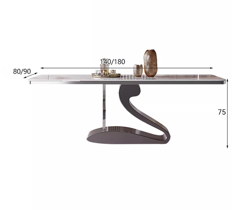Kích thước bộ bàn ăn mặt đá ODBA18