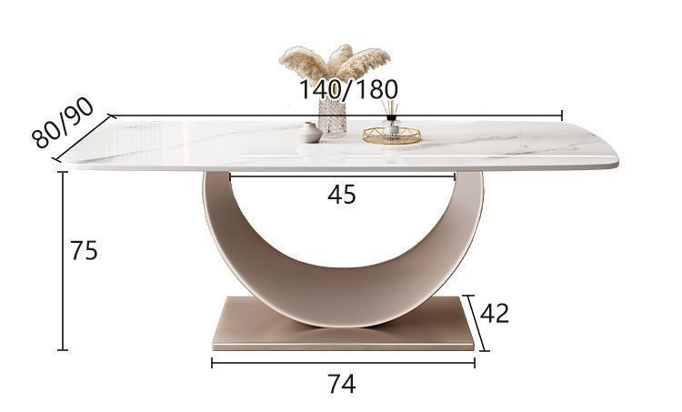 Kích thước bộ bàn ghế ăn Erica - DP27