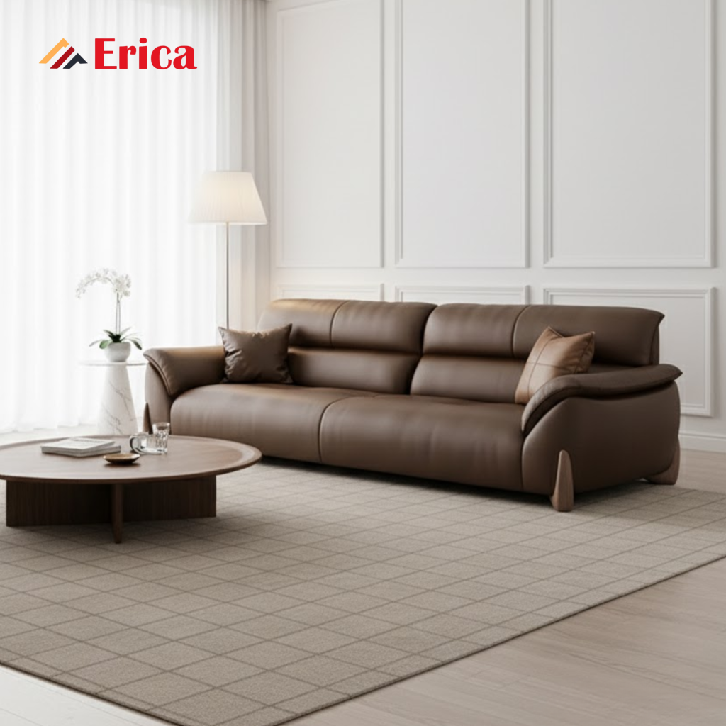sofa da cao cấp phòng khách