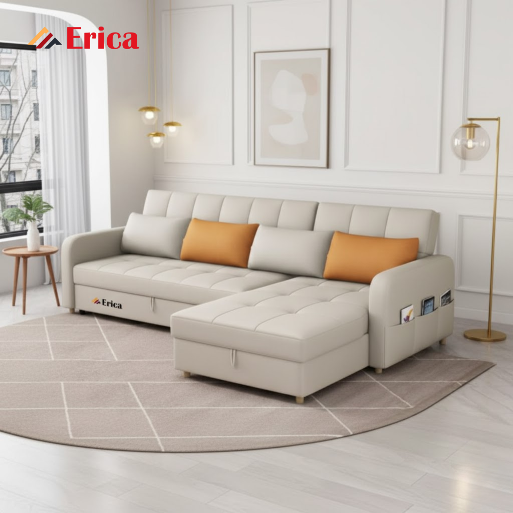 sofa phòng khách đa năng chữ L