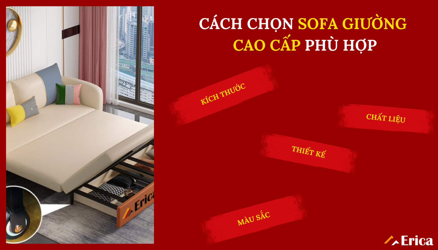 Cách chọn sofa giường cao cấp phù hợp