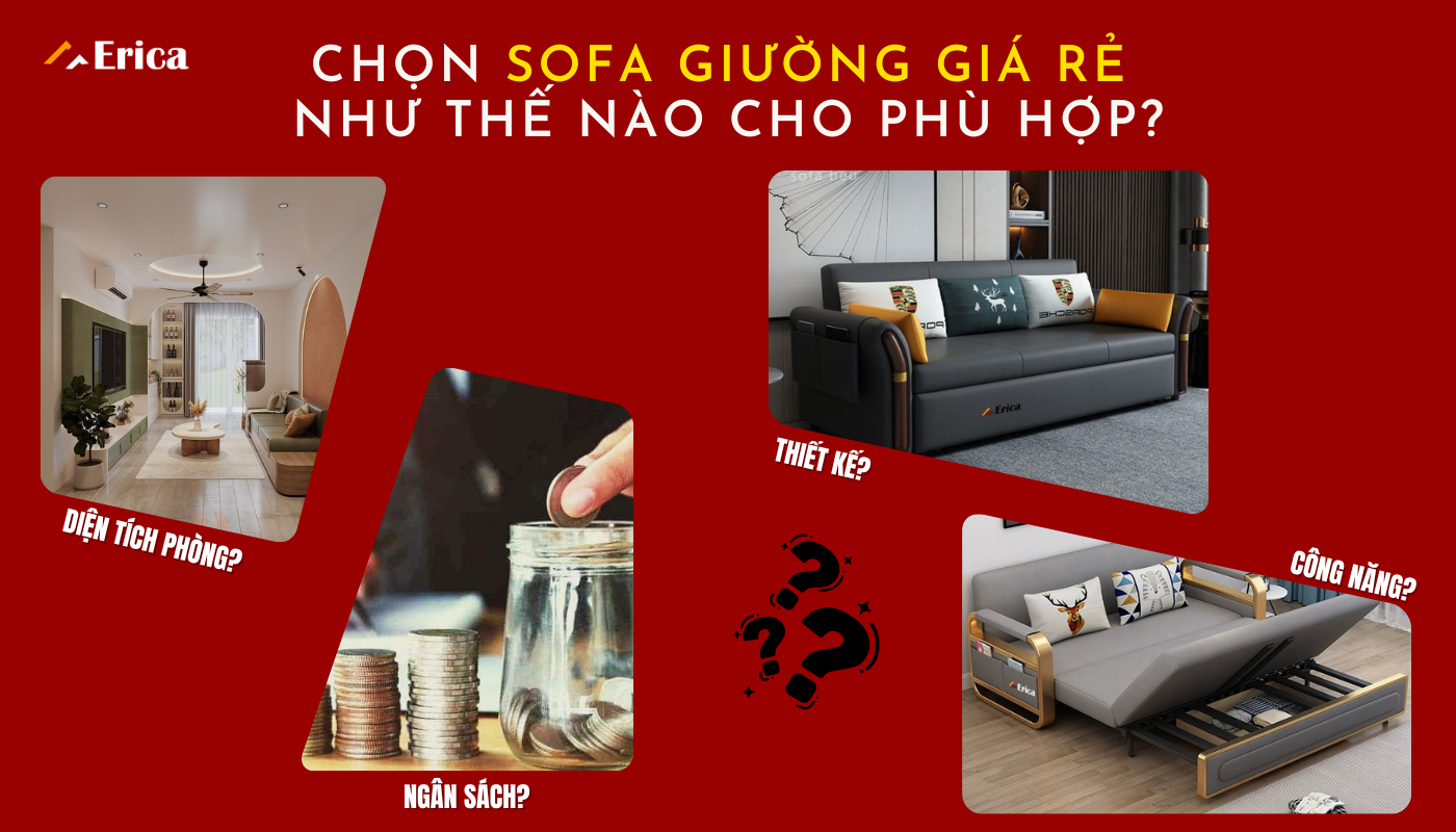 Chọn sofa giường giá rẻ như thế nào cho phù hợp