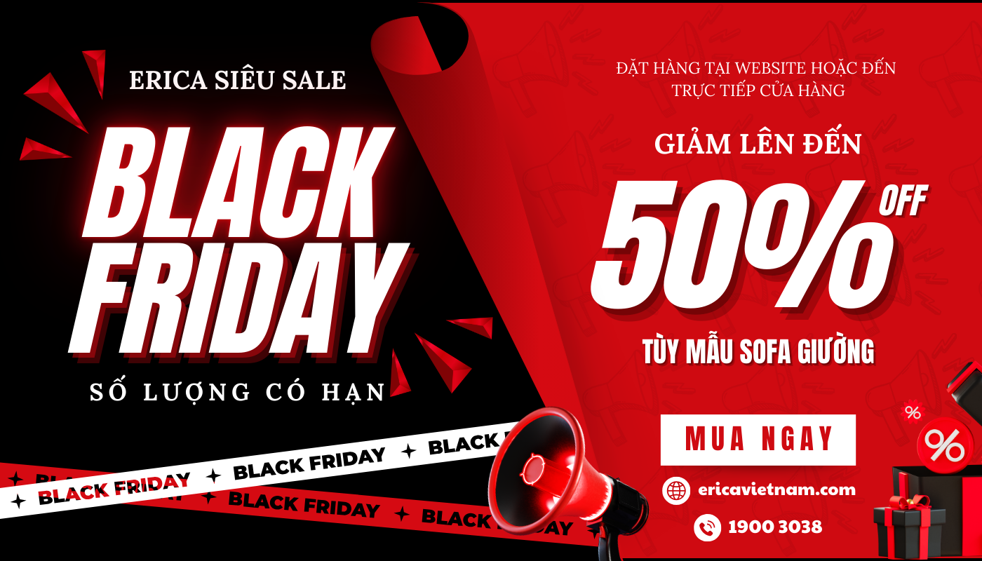 Chương trình khuyến mãi của Erica dịp black friday