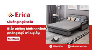 Giường ngủ sofa biến phòng khách thành phòng ngủ chỉ 5 giây