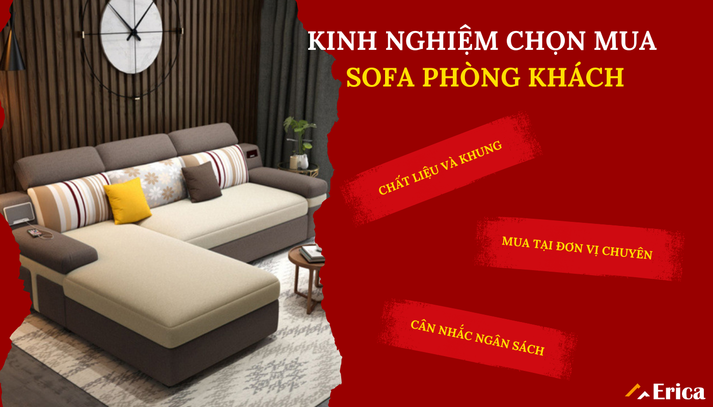 Kinh nghiệm chọn mua sofa phòng khách