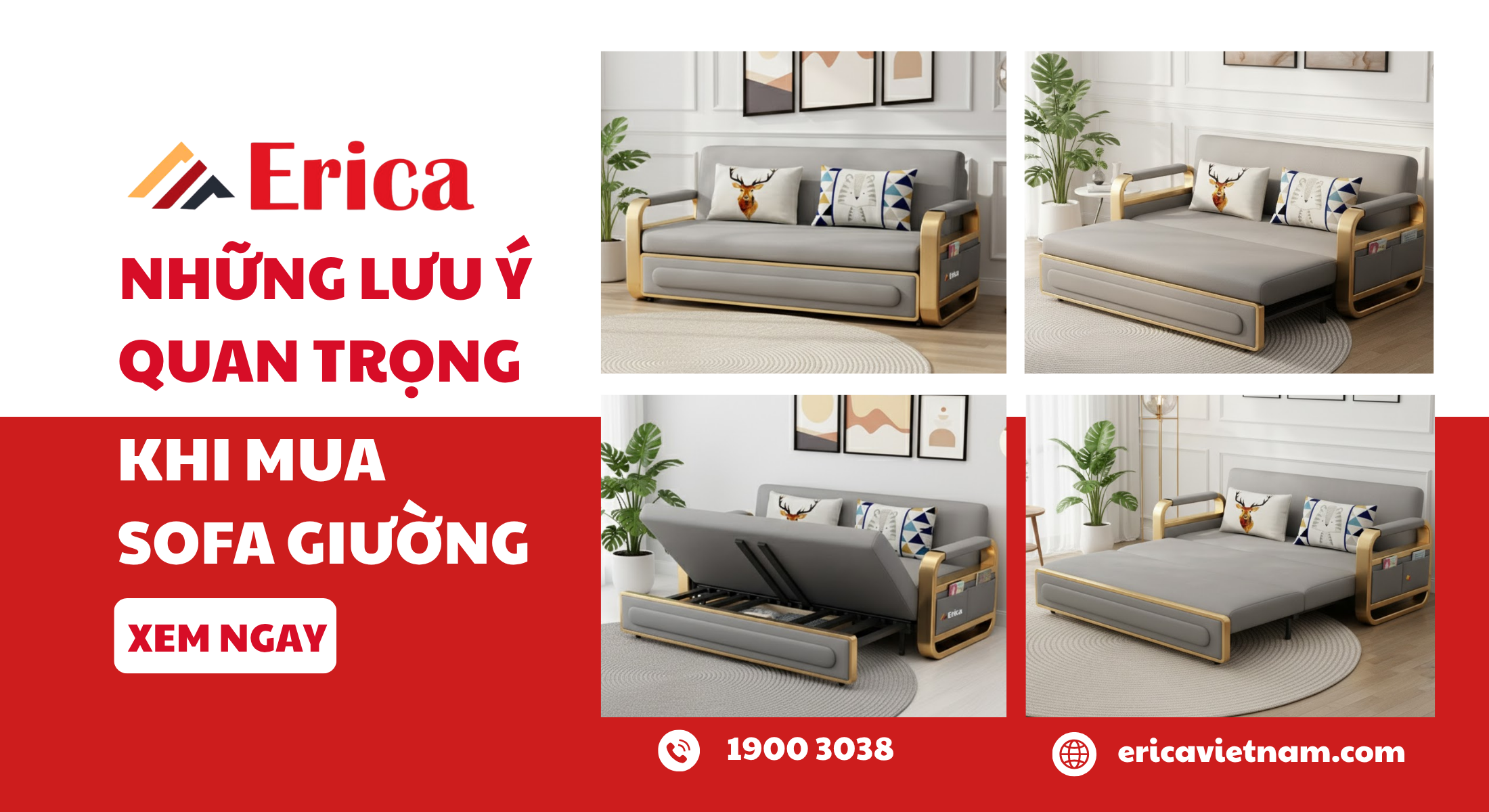 lưu ý quan trọng khi mua sofa giường