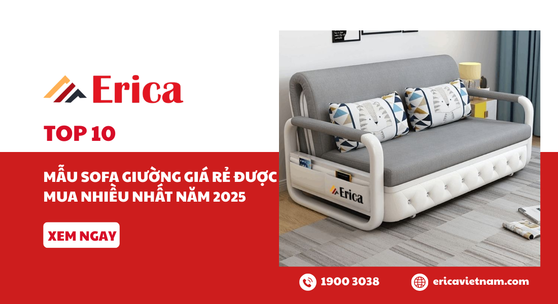 Top 10 mẫu sofa giường giá rẻ được mua nhiều nhất