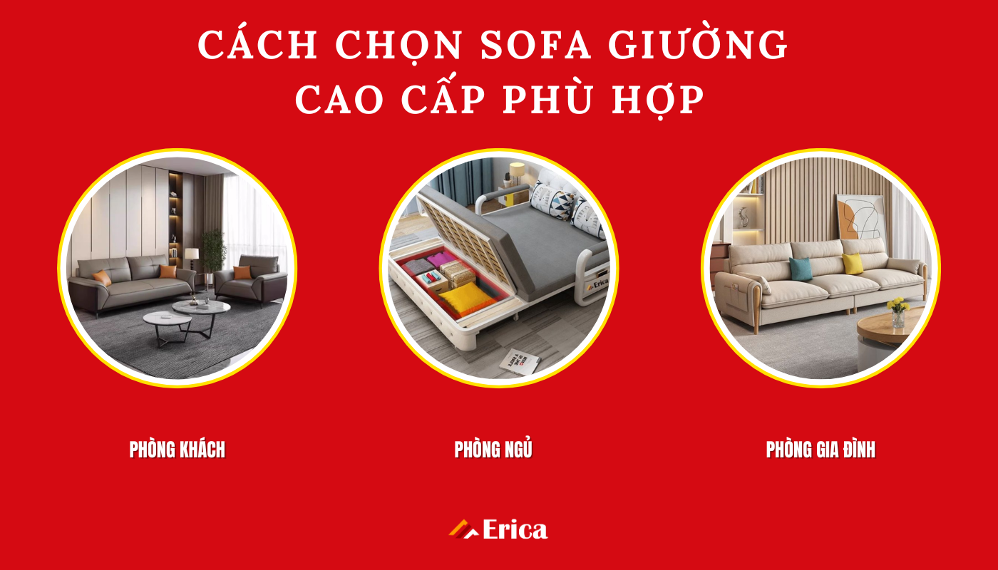 Ứng dụng sofa giường trong từng không sống