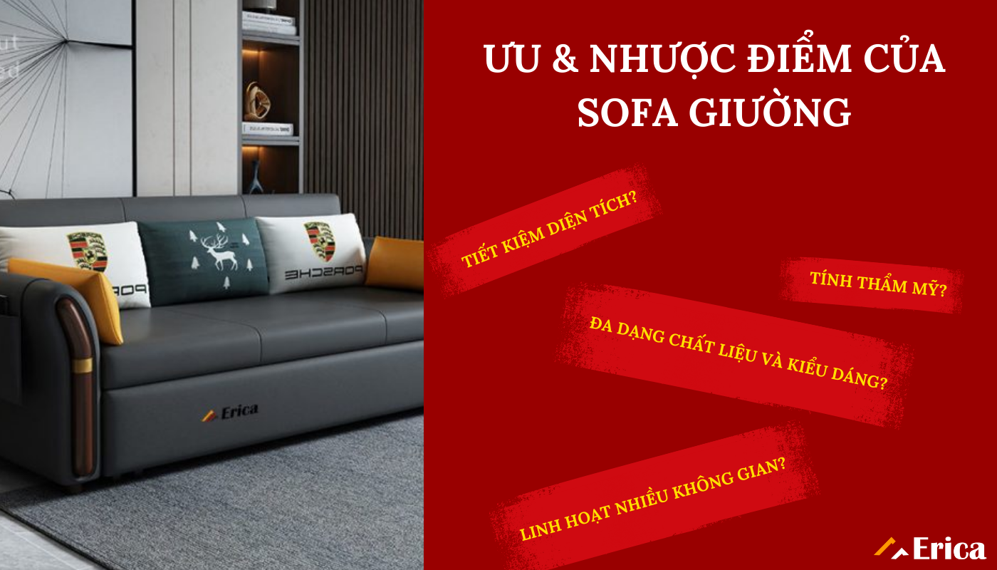 Ưu và nhược điểm của sofa giường