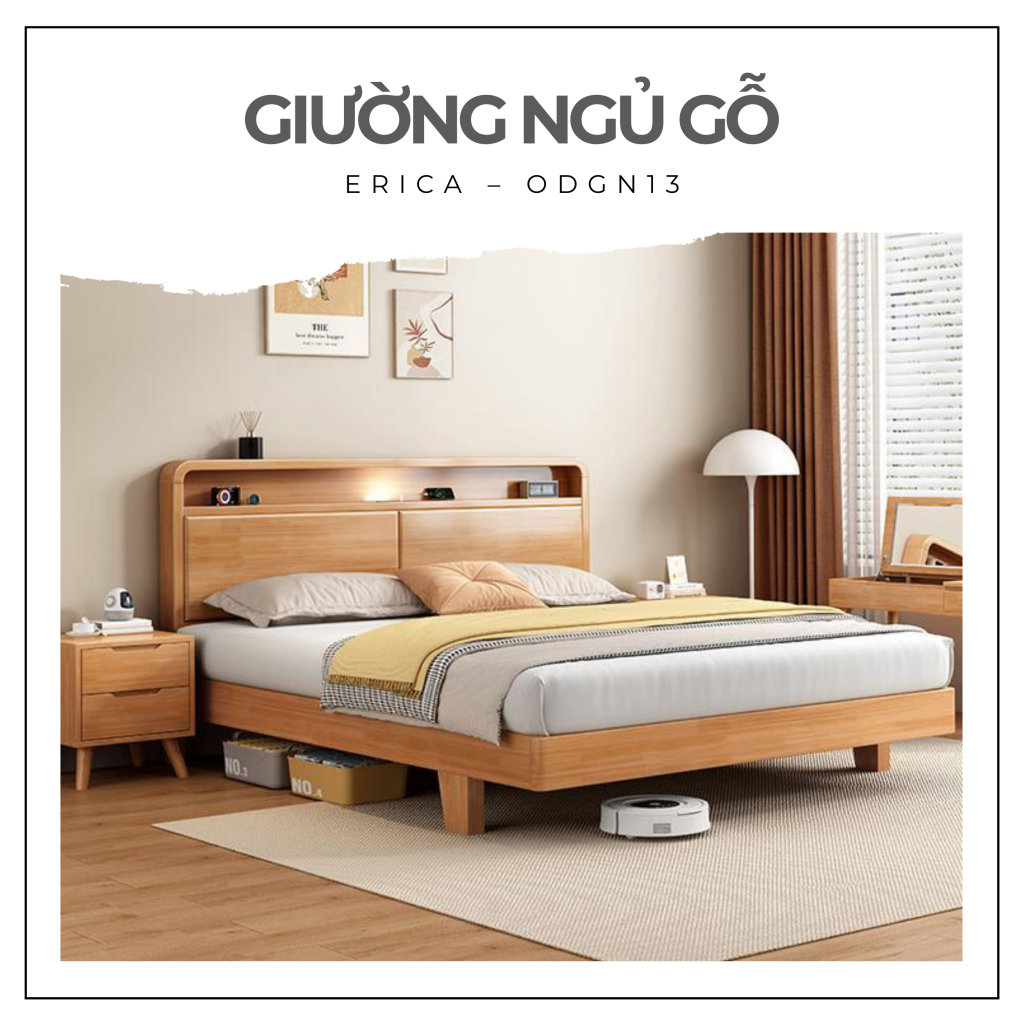 Giường ngủ gỗ tối giản