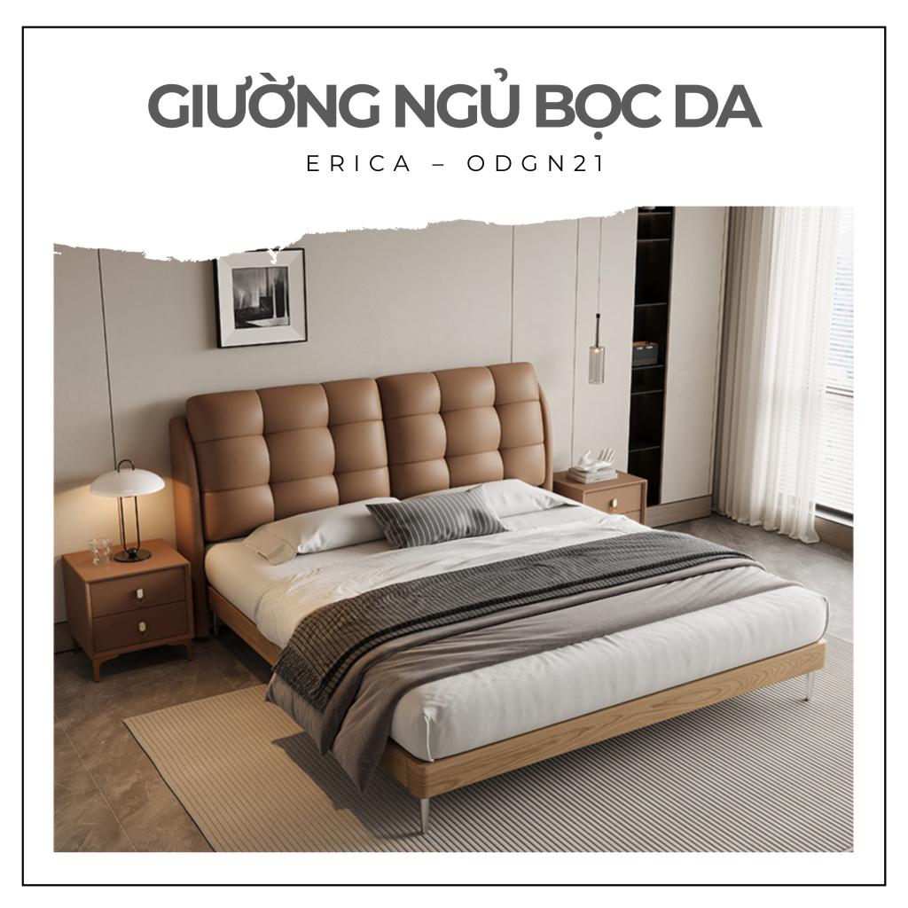Giường ngủ bọc da cao cấp