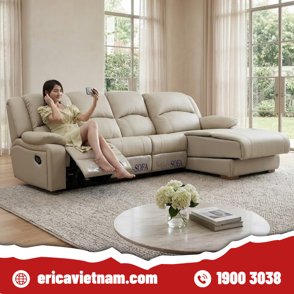 sofa phòng khách chỉnh điện cao cấp