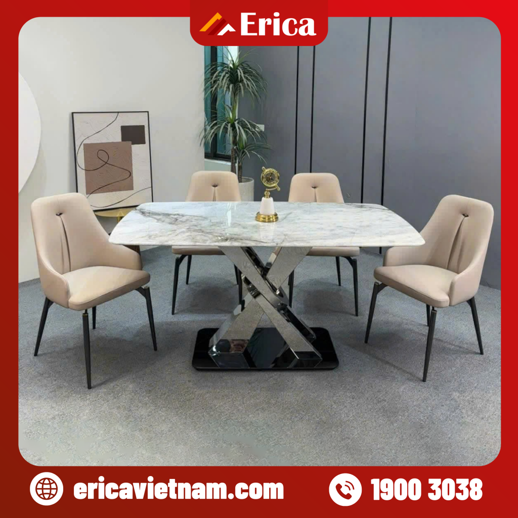 bàn ăn hình chữ nhật