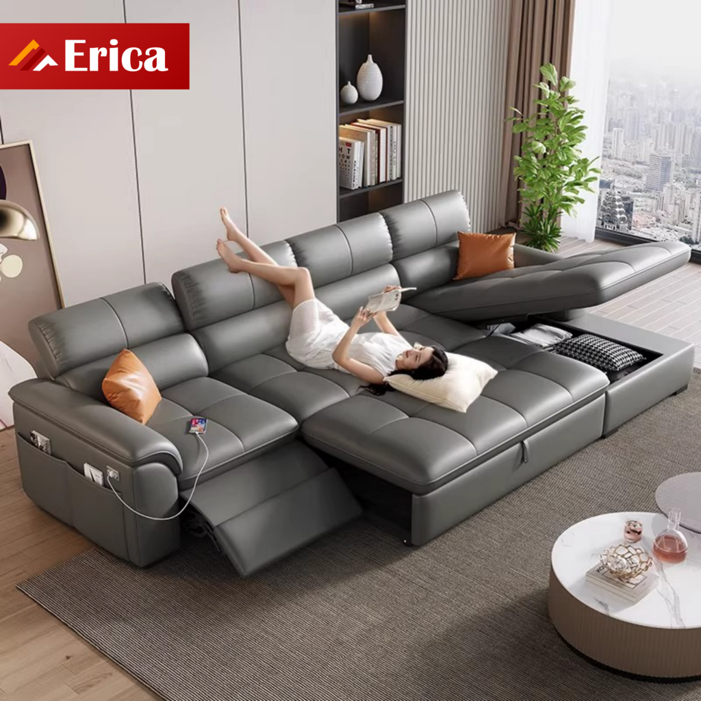 Ghế sofa thông minh tích hợp điều khiển và cổng sạc USB