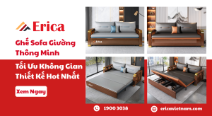 Sofa giường gỗ cao cấp thiết kế hiện đại