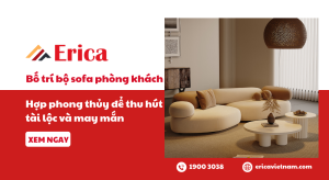 Bố trí bộ sofa phòng khách hợp phong thủy để thu hút tài lộc và may mắn
