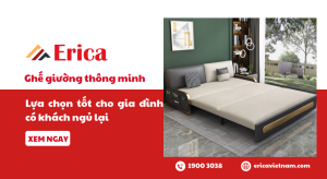 Ghế giường thông minh lựa chọn tốt cho gai đình có khách ngủ lại