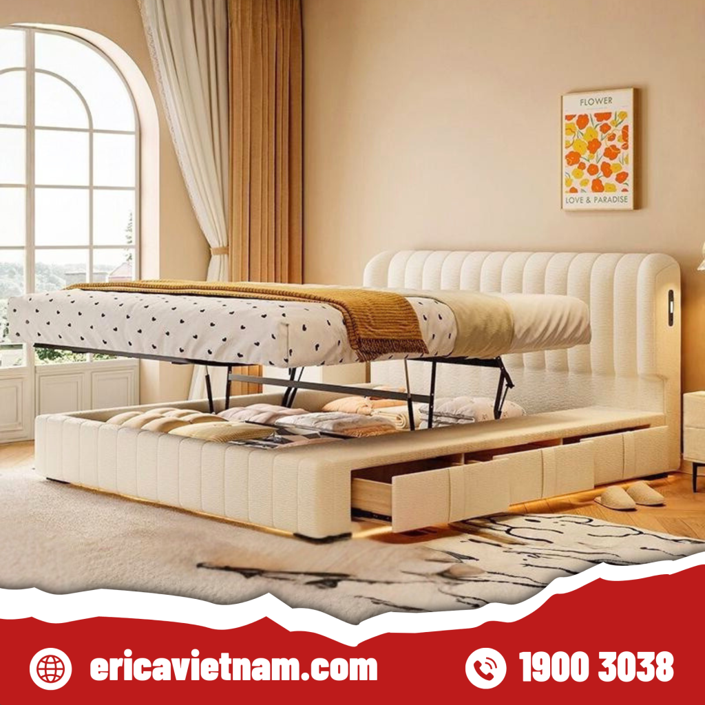 Giường hiện đại tiện nghi