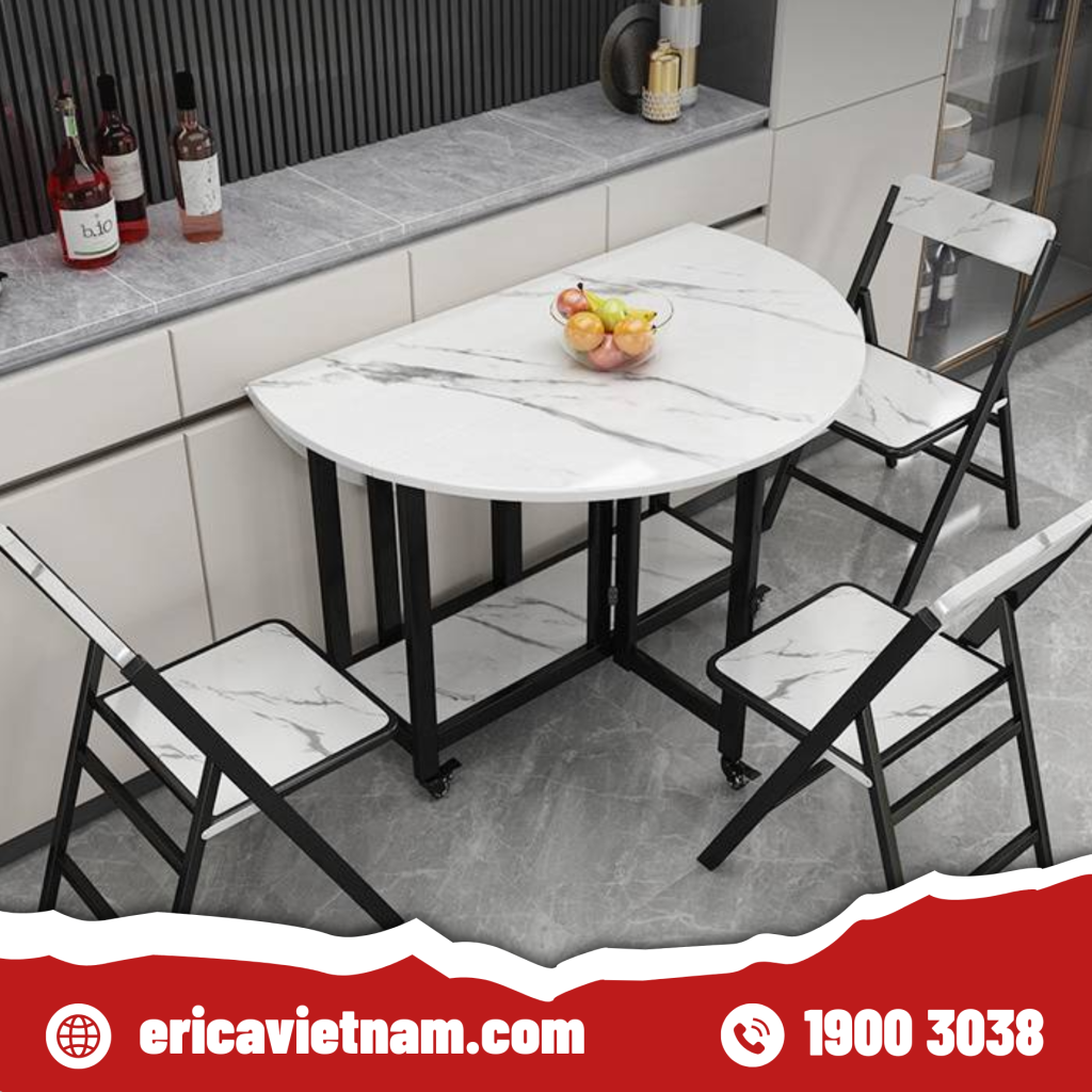 Bàn ăn tròn gấp gọn