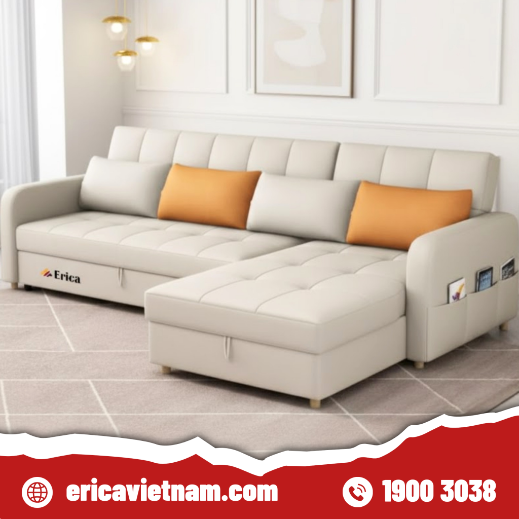 sofa góc chữ l phòng khách