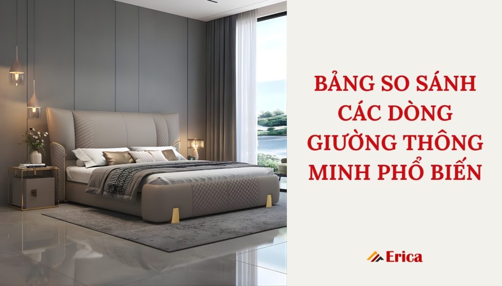 Bảng so sánh các dòng giường ngủ hiện đại