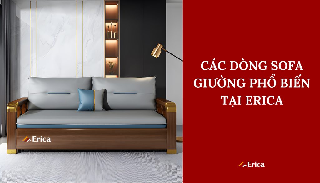 Các dòng sofa giường phổ biến tại Erica