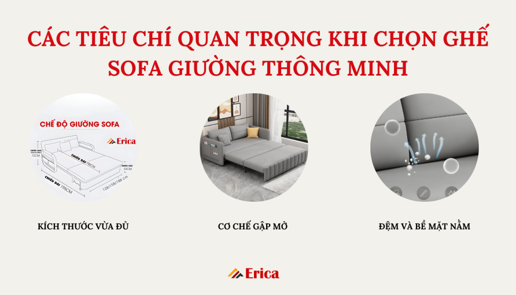 Các tiêu chí quan trọng khi chọn ghế sofa