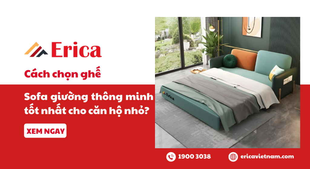 Cách chọn ghế sofa giường thông minh tốt nhất cho căn hộ nhỏ