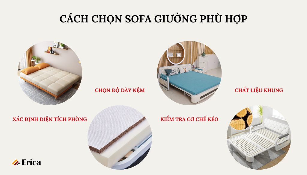 Cách chọn sofa cho phù hợp tại Erica