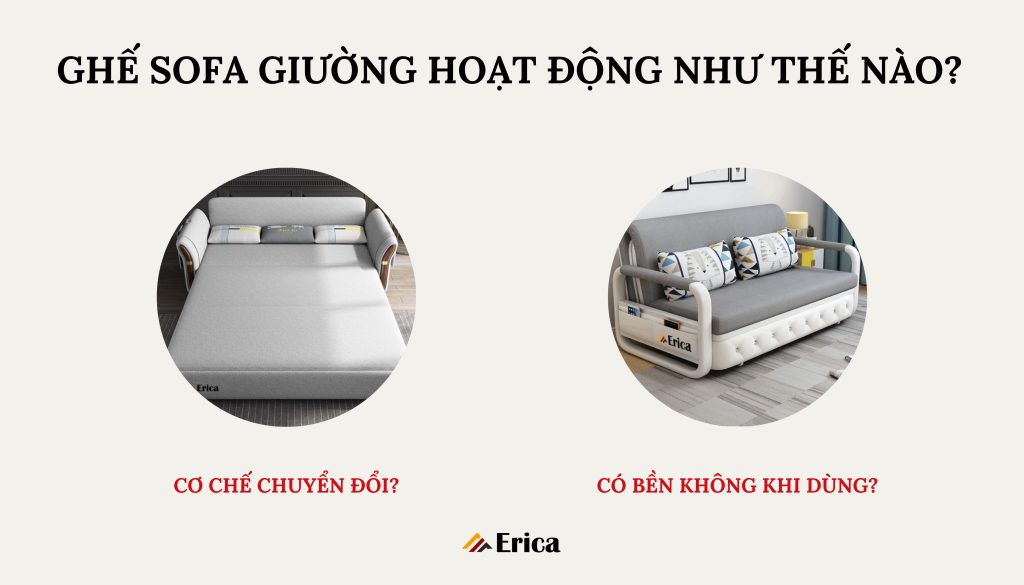 Ghế sofa giường hoạt động có dễ không