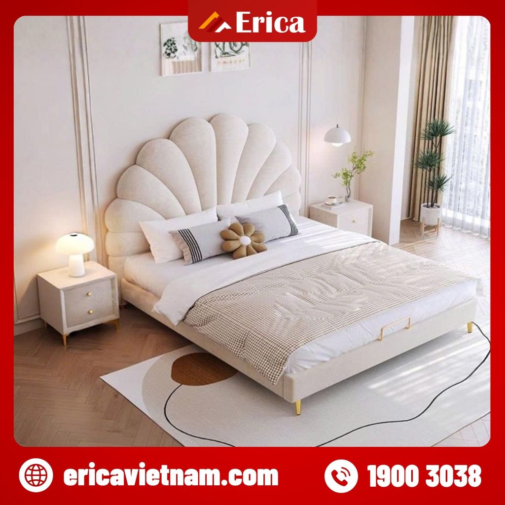 giường bọc nỉ