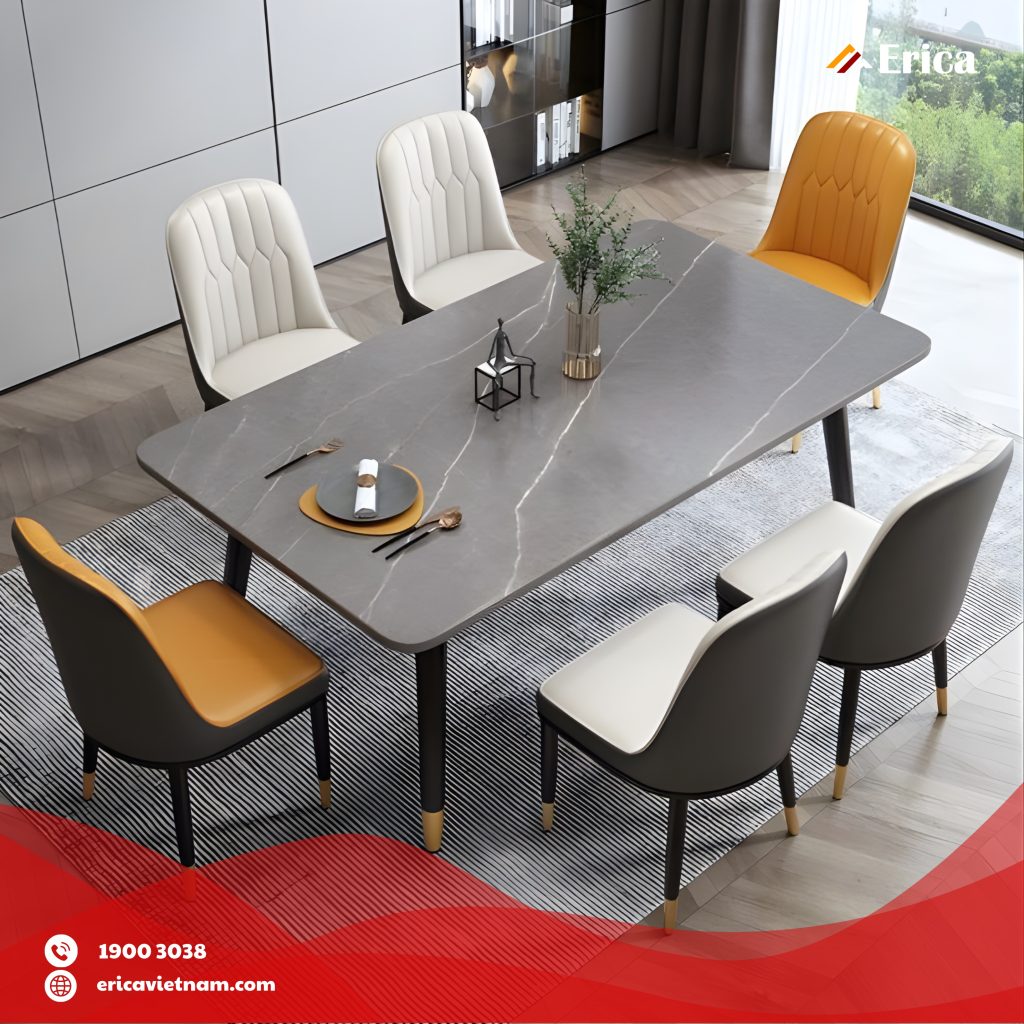 Mẫu bộ bàn ăn Nội thất Erica DP01