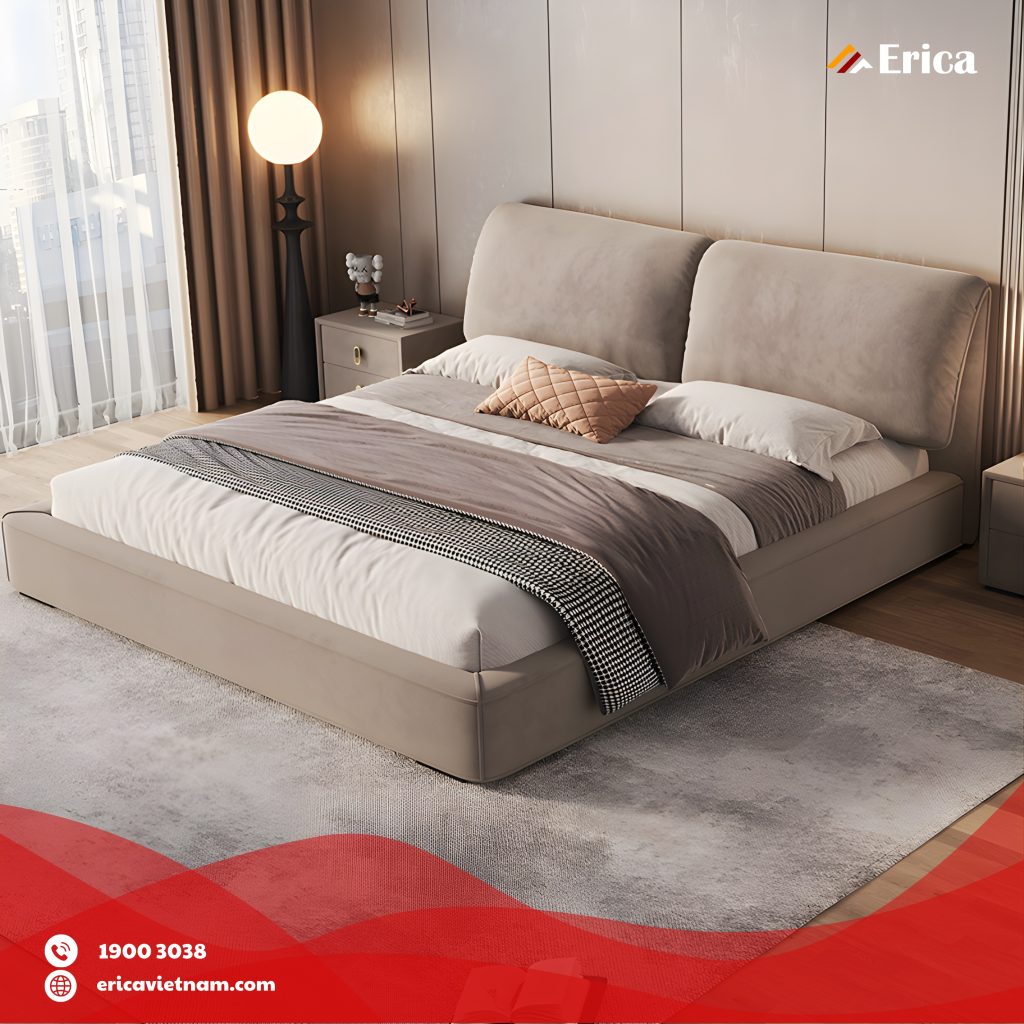 Mẫu giường ngủ Nội thất Erica ODGN3