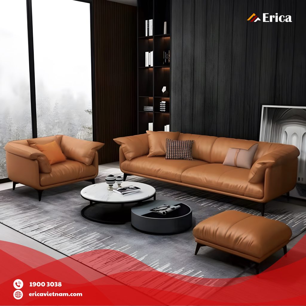 Mẫu sofa phòng khách Erica PK10