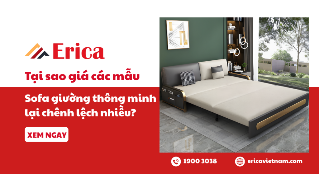 Tại sao giá các mẫu sofa giường thông minh lại chênh lệch nhiều?