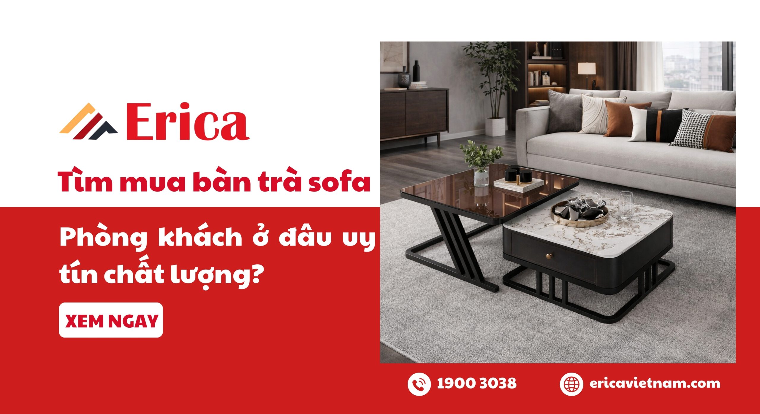 Tìm mua bàn trà sofa phòng khách ở đâu uy tín chất lượng
