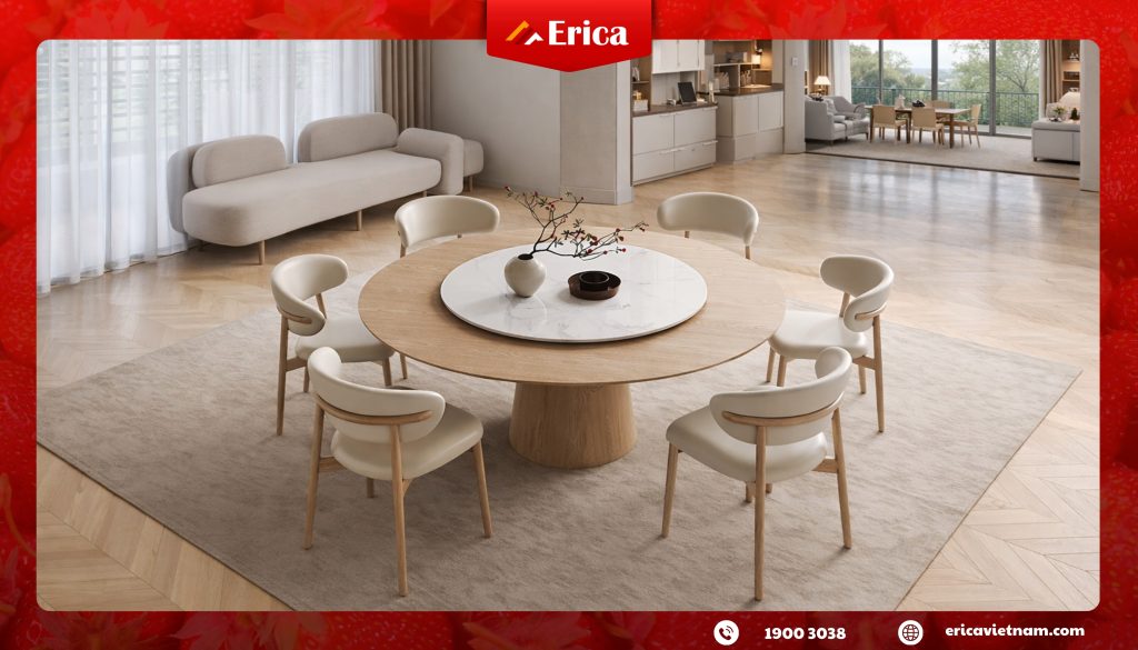 Bàn ăn 6 ghế nên dùng cho những nhu cầu nào?