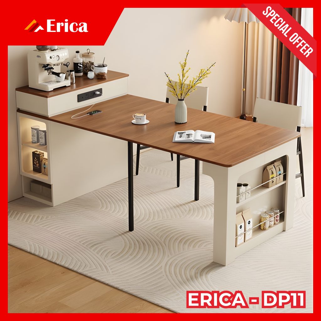 Bàn ăn gỗ công nghiệp Erica - DP11