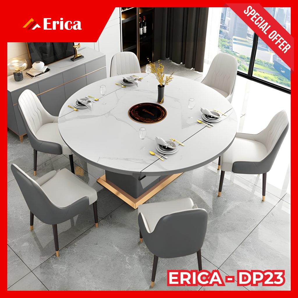 Bàn mặt gốm Ceramic Erica - DP23