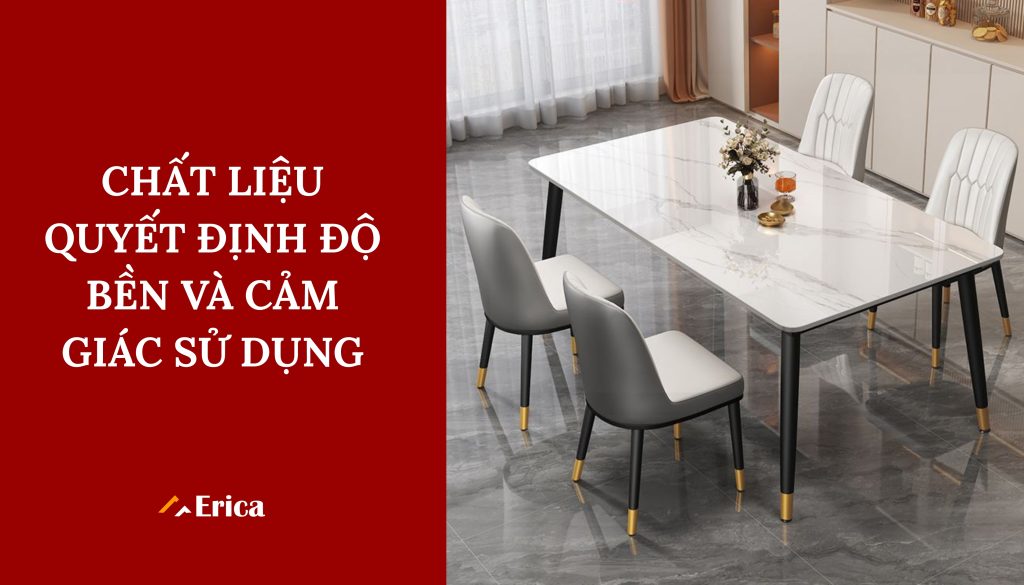 Chất liệu quyết định độ bền và cảm giác sử dụng