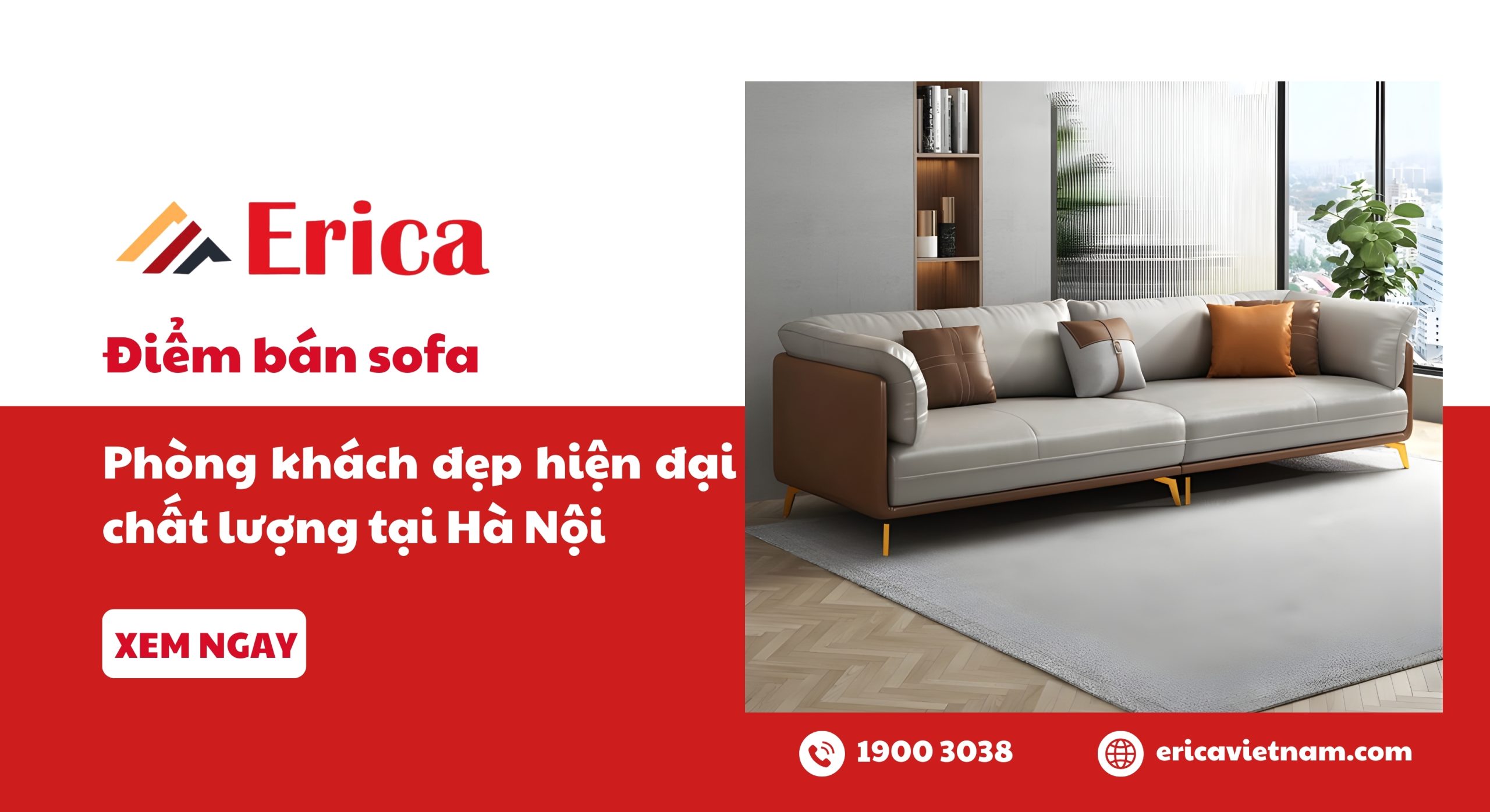 Điểm bán sofa phòng khách đẹp hiện đại chất lượng tại Hà Nội