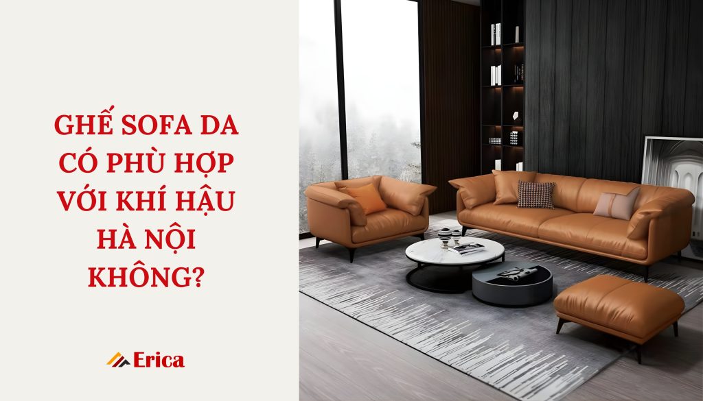 Ghế sofa da có phù hợp với khí hậu Hà Nội không?
